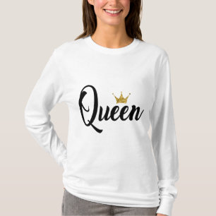 King Queen echtpaar T-shirt