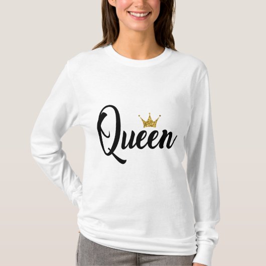 King Queen echtpaar T-shirt (Voorkant)