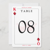 King & Queen of Diamonds spelen Kaart tafel nummer (Voorkant)