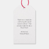 King & Queen of Hearts Casino Poker Kaart Cadeaulabel (Achterkant)