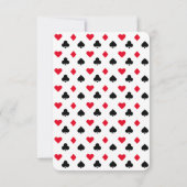 King & Queen of Hearts Casino Poker Kaart RSVP (Achterkant)