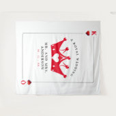 King & Queen of Hearts Casino Poker Kaart Wandkleed (Voorkant (horizontaal))