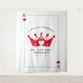 King & Queen of Hearts Casino Poker Kaart Wandkleed (Voorkant)