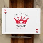 King & Queen of Hearts Casino Poker Kaart Wedding Gastenboek<br><div class="desc">Koning en koningin van harten spelen kaart bruiloft gastenboek. Personaliseer het met uw evenementengegevens. Geweldig voor een poker of Las Vegas themafeest.</div>