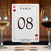 King & Queen of Hearts spelen Kaart tafel nummer