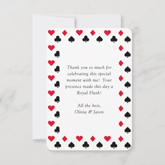 King & Queen of Spades Casino Poker Kaart (Achterkant)