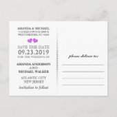 King & Queen Speelkaarten Save the Date Briefkaart (Achterkant)