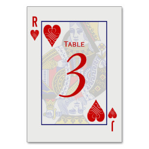 King Queen speelt Kaart tafel Kaarten