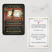 King & Queen Zwart Rood Accommodaties 2.5 x 3.5 Informatiekaartje (Voorkant / Achterkant)