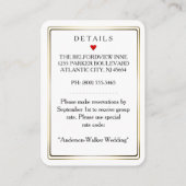 King & Queen Zwart Rood Accommodaties 2.5 x 3.5 Informatiekaartje (Achterkant)