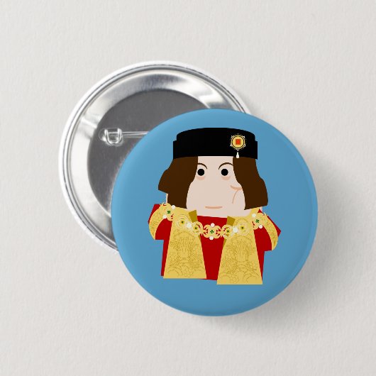 King Richard III of England Ronde Button 5,7 Cm (Voorkant /achterkant)
