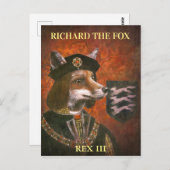 King Richard The Third Fox Briefkaart (Voorkant / Achterkant)