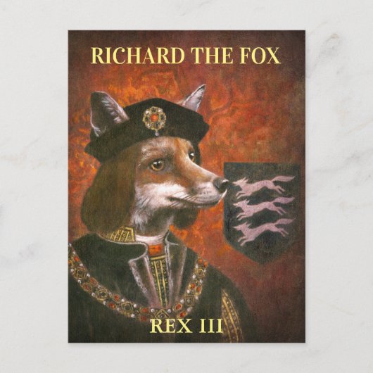 King Richard The Third Fox Briefkaart (Voorkant)