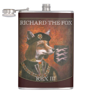 King Richard The Third Fox Flask Heupfles