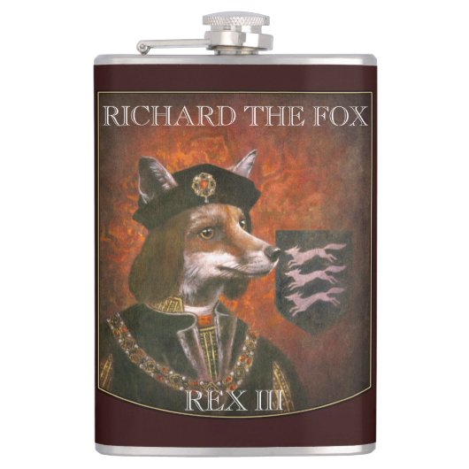 King Richard The Third Fox Flask Heupfles (Voorkant)