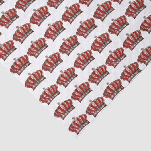 "King" Royal Crown Tissuepapier (Detail)