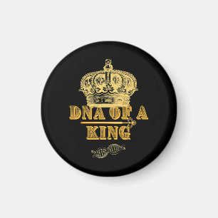 King Royal Genes Royalty Crown Biology DNA Premium Magneet