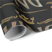 KING Royalty-vrije letters Kroon Vaderdag Liefde Cadeaupapier (Rol Hoek)