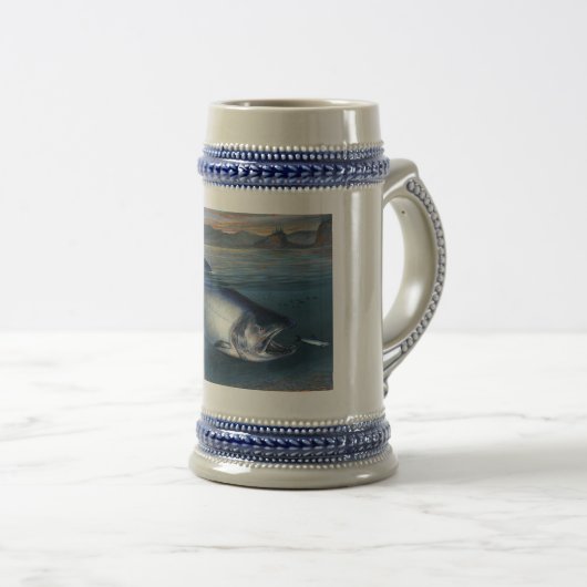 KIng Salmon Beer Stein Bierpul (Voorkant rechts)
