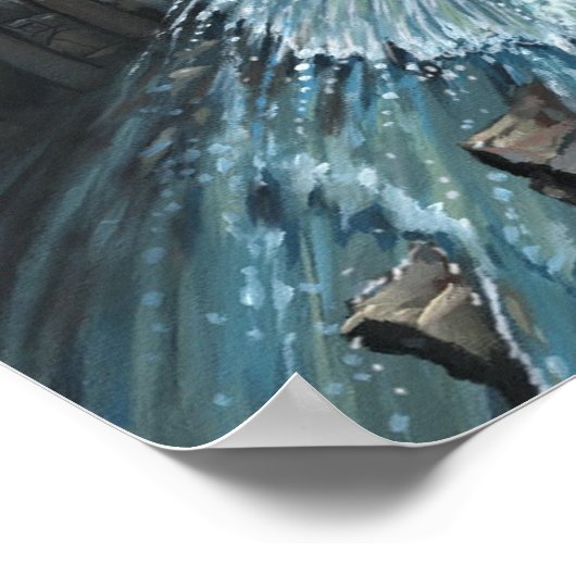 King Salmon Breaks Dam Poster (Hoek)