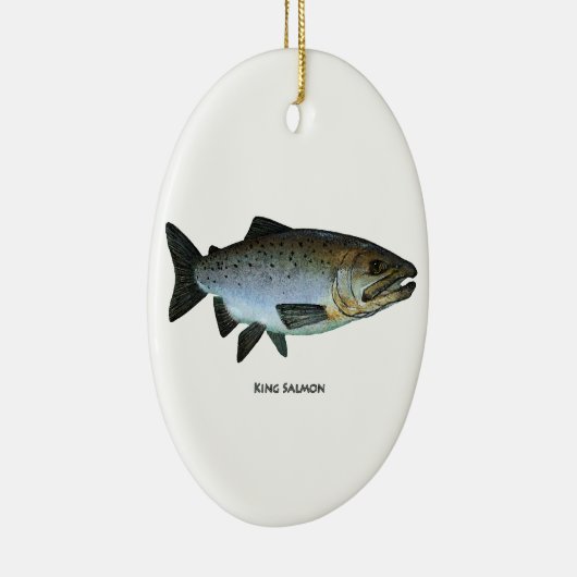 King Salmon Keramisch Ornament (Rechts)