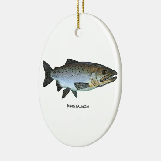 King Salmon Keramisch Ornament (Links)