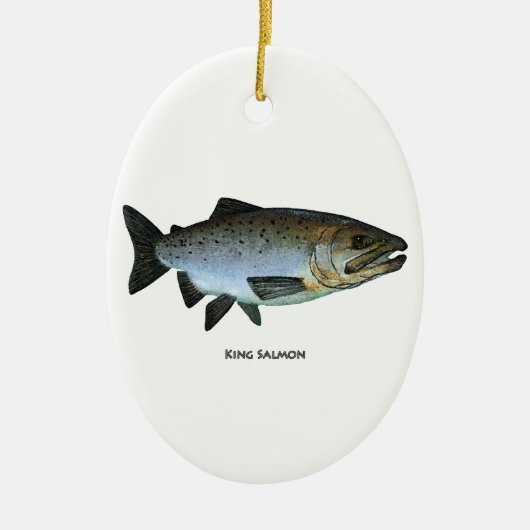 King Salmon Keramisch Ornament (Voorkant)