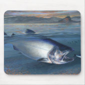 KIng Salmon Mousepad Muismat (Voorkant)