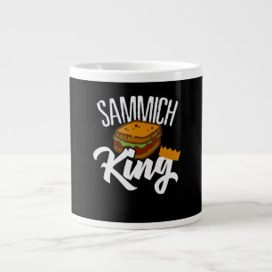 King Sandwich Fars Day Food Dieet Chef Artist Gift Grote Koffiekop