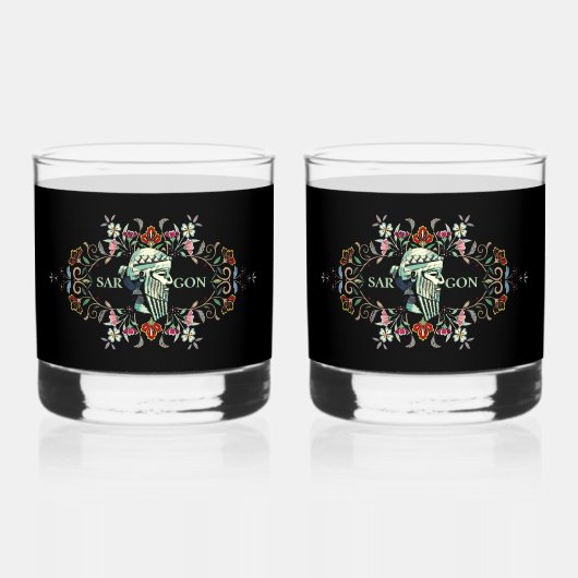 King Sargon Artwork Drinkware Set Whisky Glas (Achterkant)