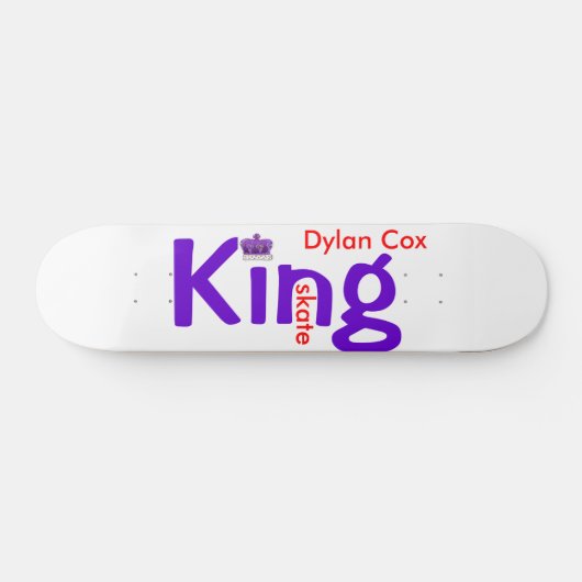King Schaats Persoonlijk Skateboard (Horizontaal)