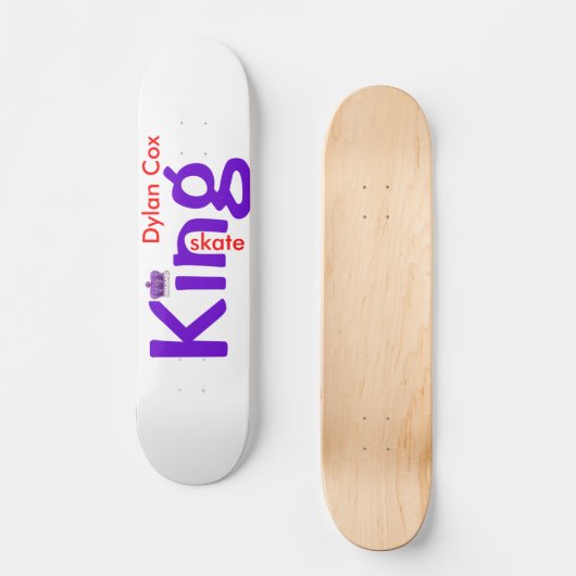 King Schaats Persoonlijk Skateboard (Voorkant)
