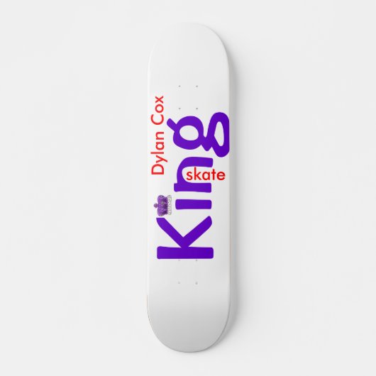 King Schaats Persoonlijk Skateboard (Voorkant)