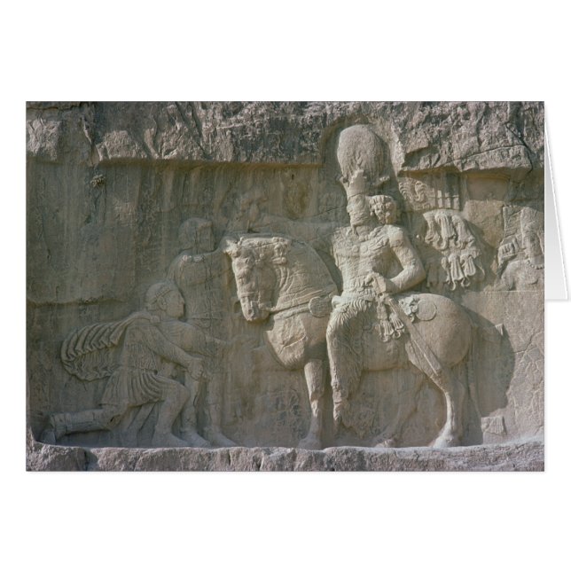 King Shapur I en Valerian Sassanian (Voorkant Horizontaal)