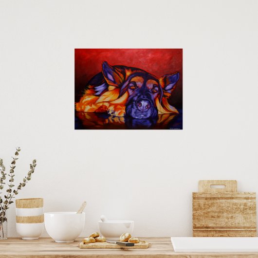 King Shepherd Poster (Keuken)
