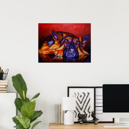 King Shepherd Poster (Thuiskantoor)