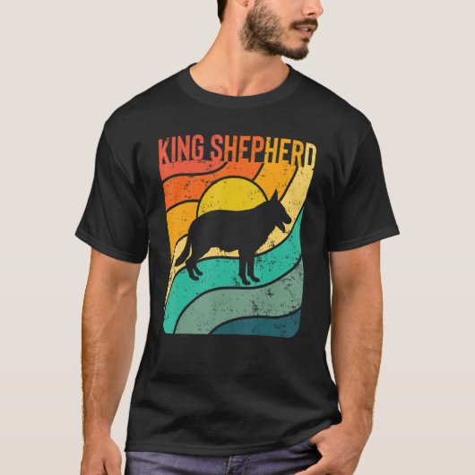 King Shepherd Sunset mama Pap T-shirt (Voorkant)