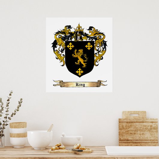 King Shield / wapenschild Poster (Keuken)