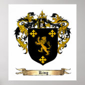 King Shield / wapenschild Poster (Voorkant)