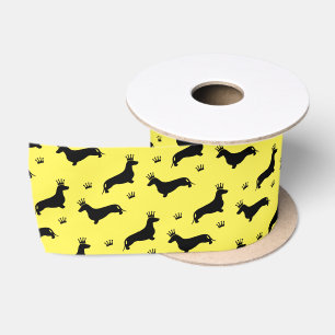 King Short Hair Dachshund - patroon 1 Satijnen Lint