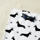 King Short Hair Dachshund - patroon 1 Strandlaken (In situ)