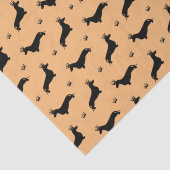 King Short Hair Dachshund - patroon 1 Tissuepapier (Detail)