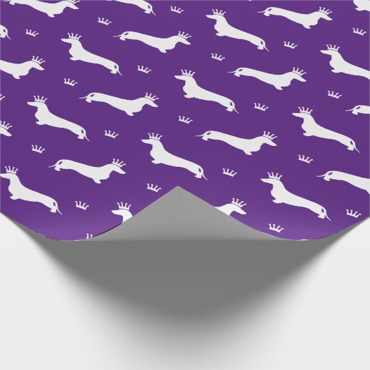 King Short Hair Dachshund - patroon 2 Cadeaupapier (Hoek)