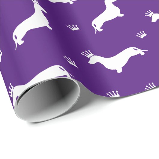 King Short Hair Dachshund - patroon 2 Cadeaupapier (Rol Hoek)