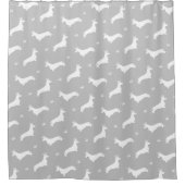 King Short Hair Dachshund - patroon 2 Douchegordijn (Voorkant)