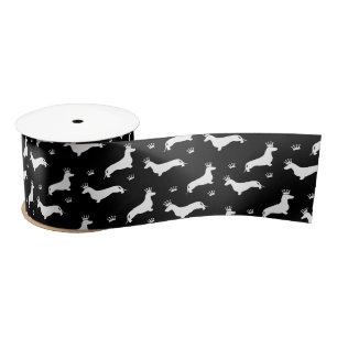 King Short Hair Dachshund - patroon 2 Satijnen Lint