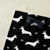 King Short Hair Dachshund - patroon 2 Strandlaken (In situ)