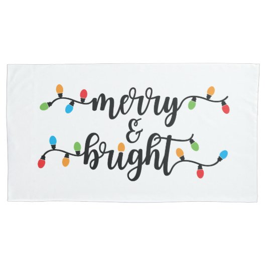 King Size Merry & Bright Pillowcase Set Kussensloop (Voorkant-Links)