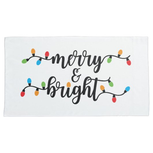 King Size Merry & Bright Pillowcase Set Kussensloop (Voorkant-Rechts)