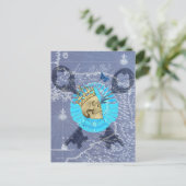 King Skull Briefkaart (Staand voorkant)
